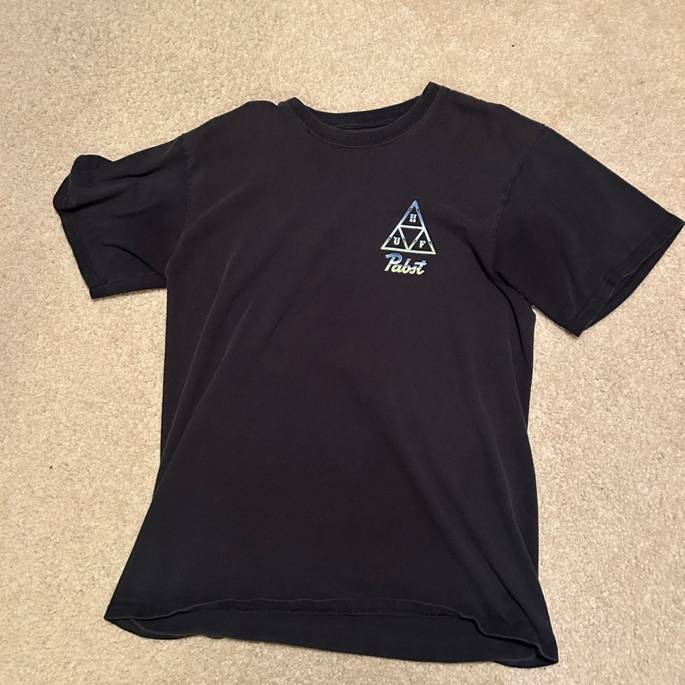 HUF black Tee with Logo